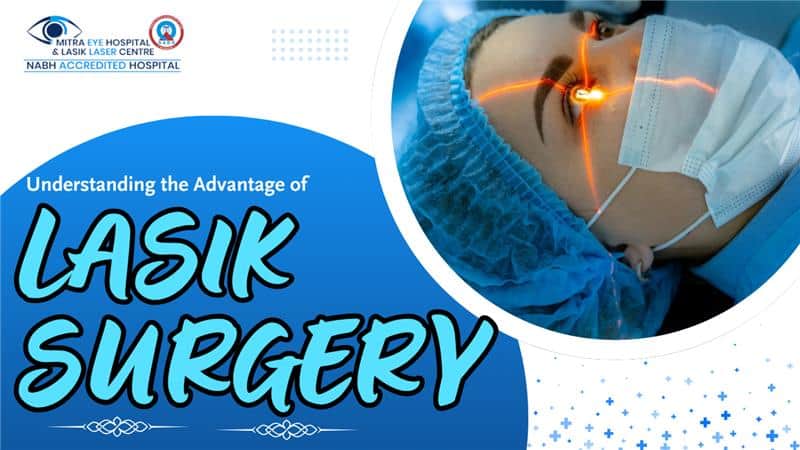 Anaesthesiologist performing LASIK eye surgery at Punjab Lasik hospital, India.